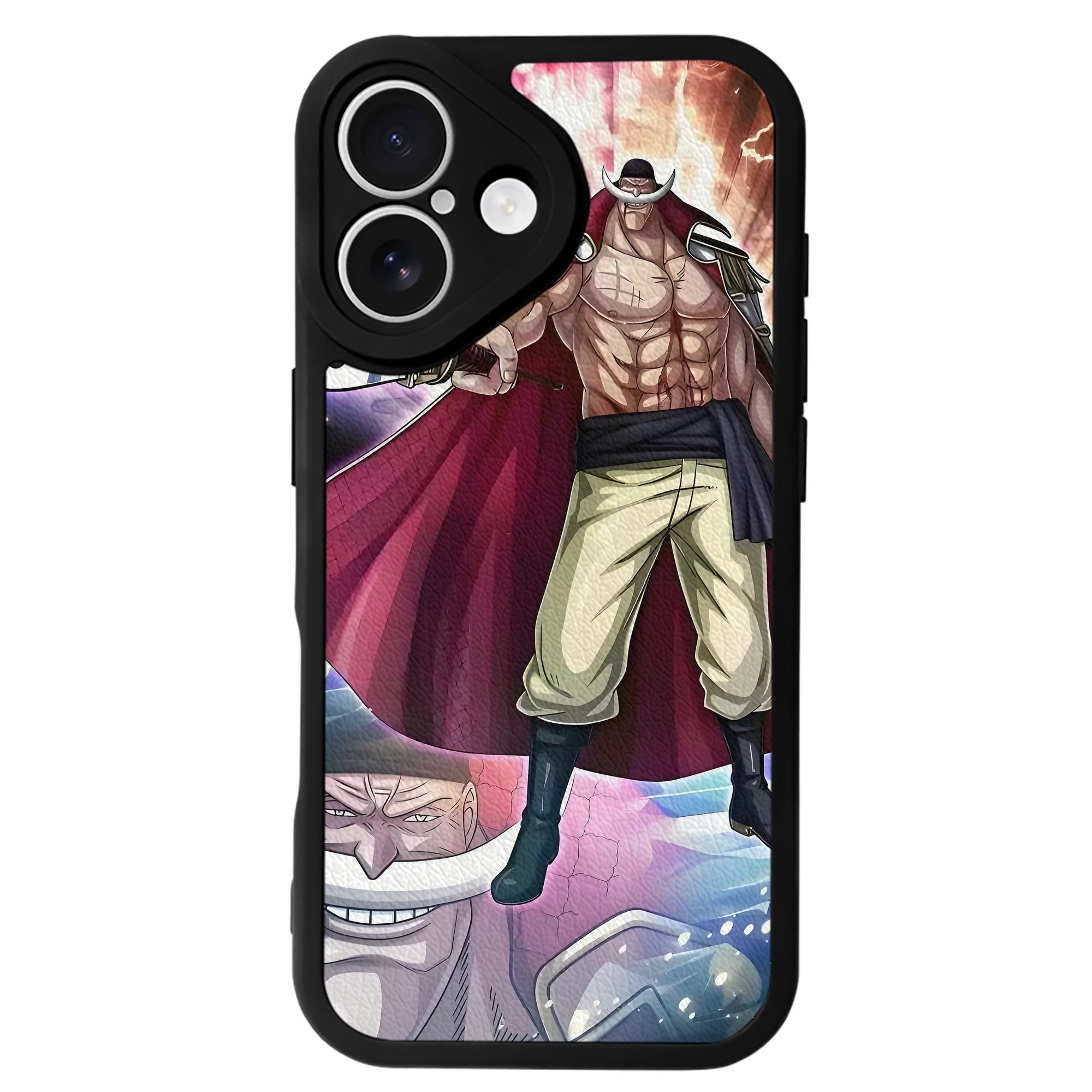 （画像用） ワンピース ONE PIECE 【iPhone 16シリーズ対応】シリコンスマホケース（レザー調） 材質：シリコン